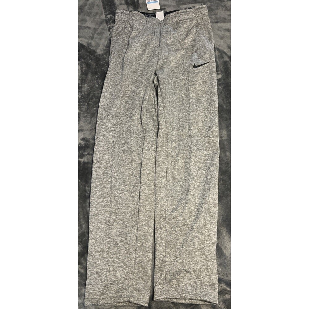 Medium Nike DRI-FIT Grey Heather Sweatpants Open Hem Joggers